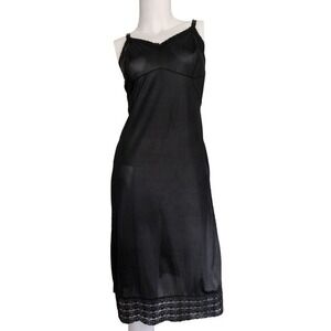 Vintage Babydoll Slip Dress XS Lace Trim 90s Y2K Whimsigoth Romantic‎ Lingerie
